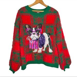 Holiday Time Sweaters Holiday Time Sweaters Glamorous Pug Dog